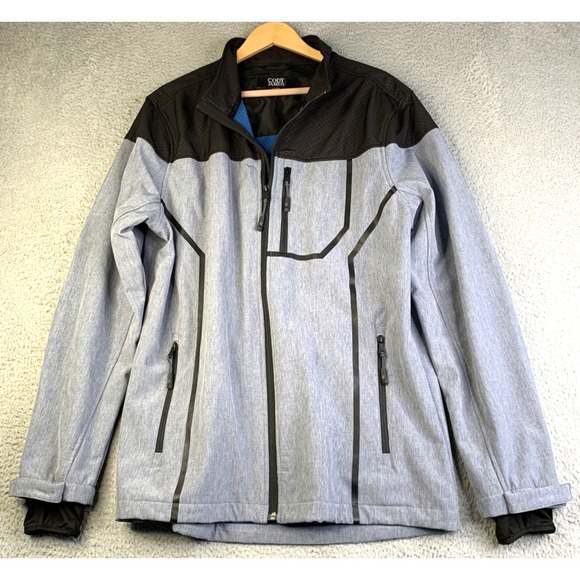 Cody James Core Jacket Men's Size Large Softshell Westernwear Cowboy Grey Black - Picture 1 of 8